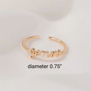 ♊️ Gemini Zodiac Ring | Gold | Adjustable